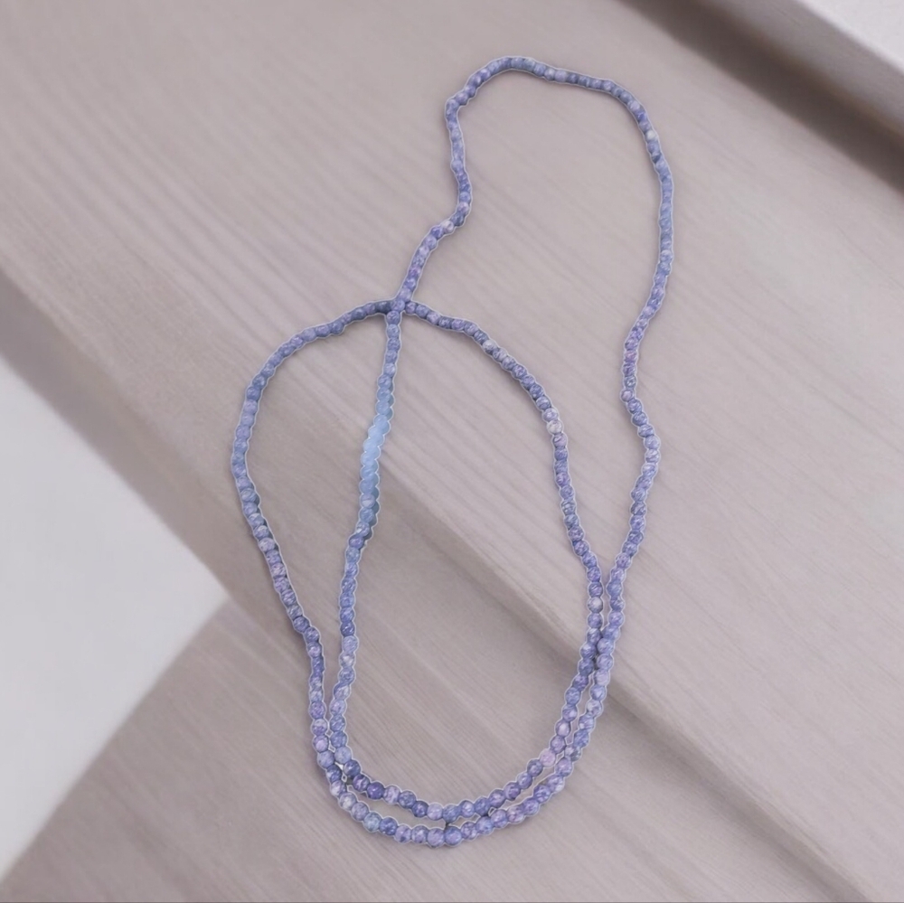 Purple Bead layer necklace